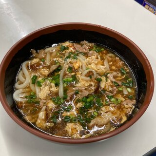 きのこたっぷりあんかけうどん